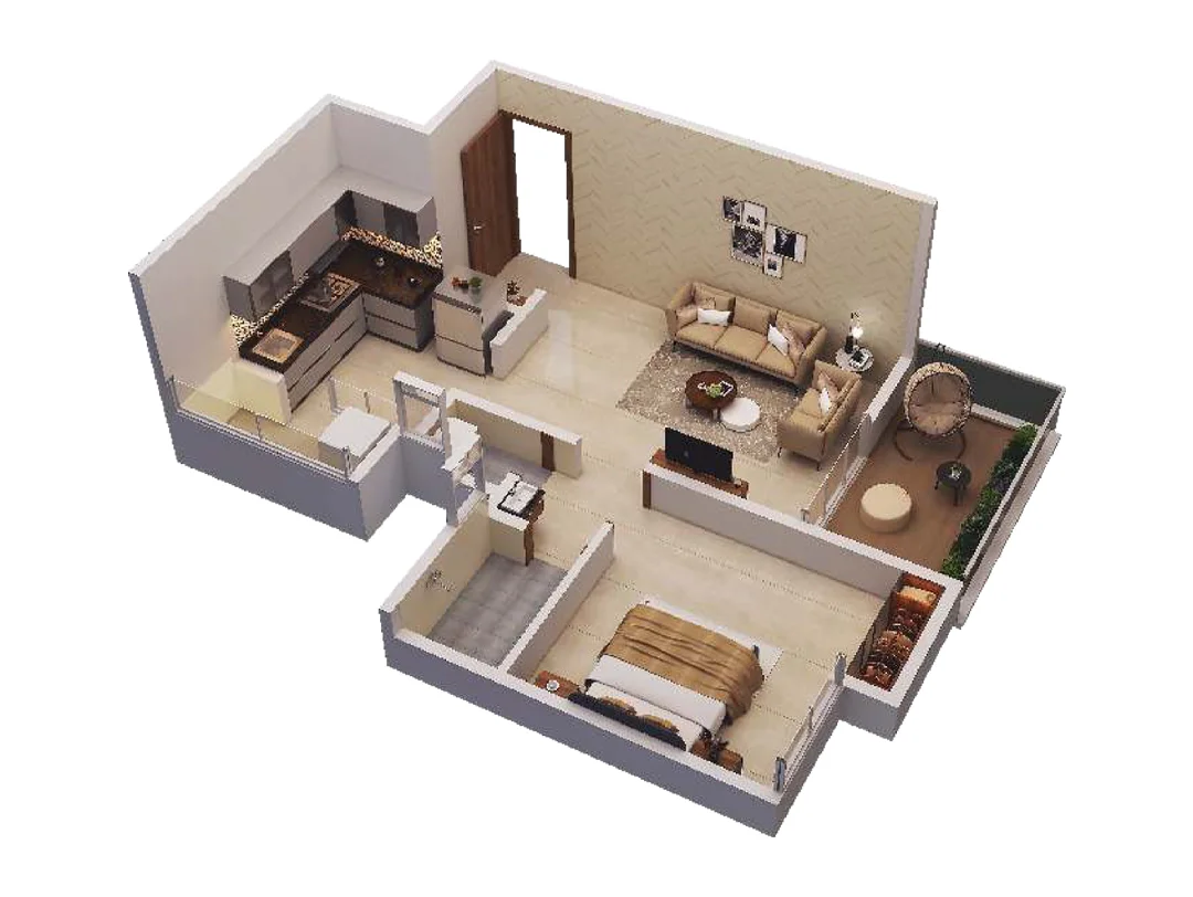 Rohan Nidita Hinjewadi Phase 1 1BHK Image