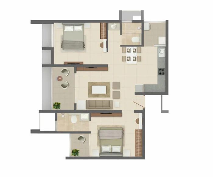 Rohan Nidita Hinjewadi Phase 1 2BHK Image