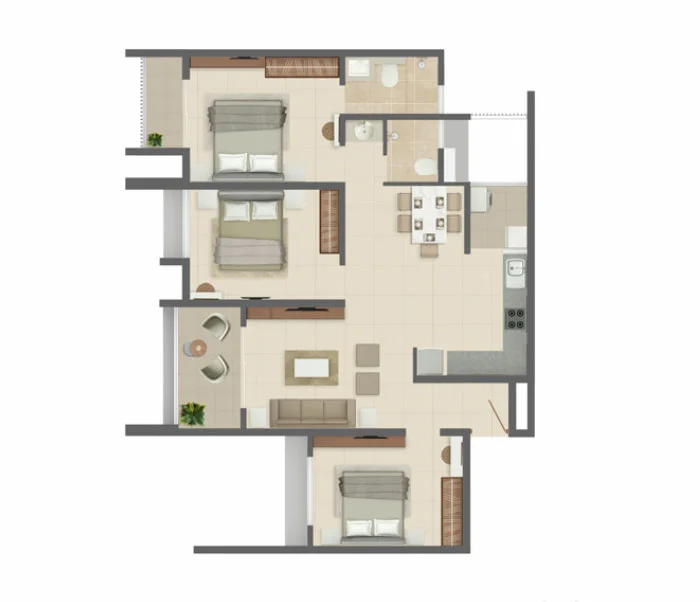 Rohan Nidita Hinjewadi Phase 1 2.5BHK Image